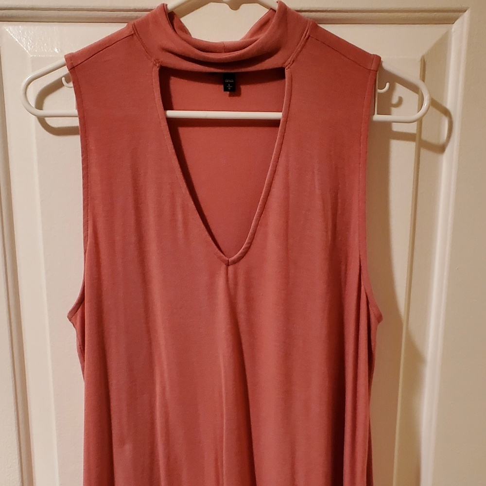 Coral Sleeveless Top - Size L